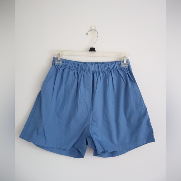NWT Altar'd State Swim High Waisted Blue Cotton Shorts Small (S) - Picture 6 of 6